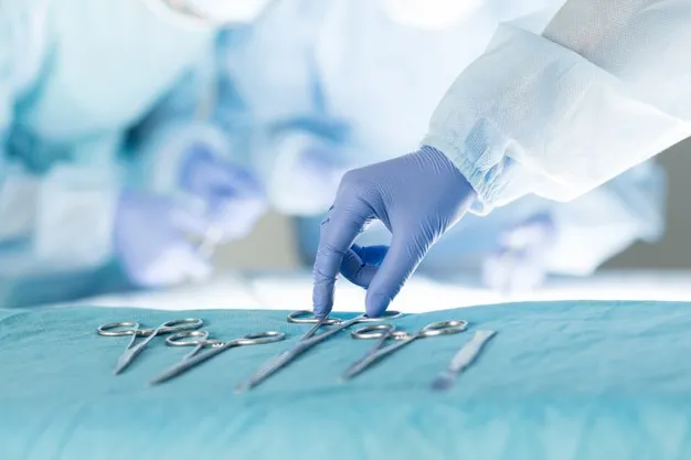 Instrumental quirúrgico esterilizado cirugía plástica